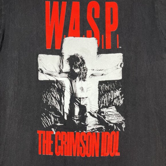 VTG WASP W.A.S.P. Crimson Idol Jonathan Lives Here 1992 Tour T-Shirt Sz Large - Picture 5 of 5